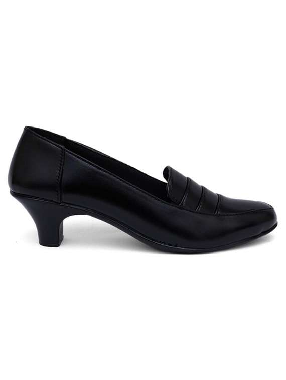 women black slip on formal shoe - 22497605 -  Standard Image - 1
