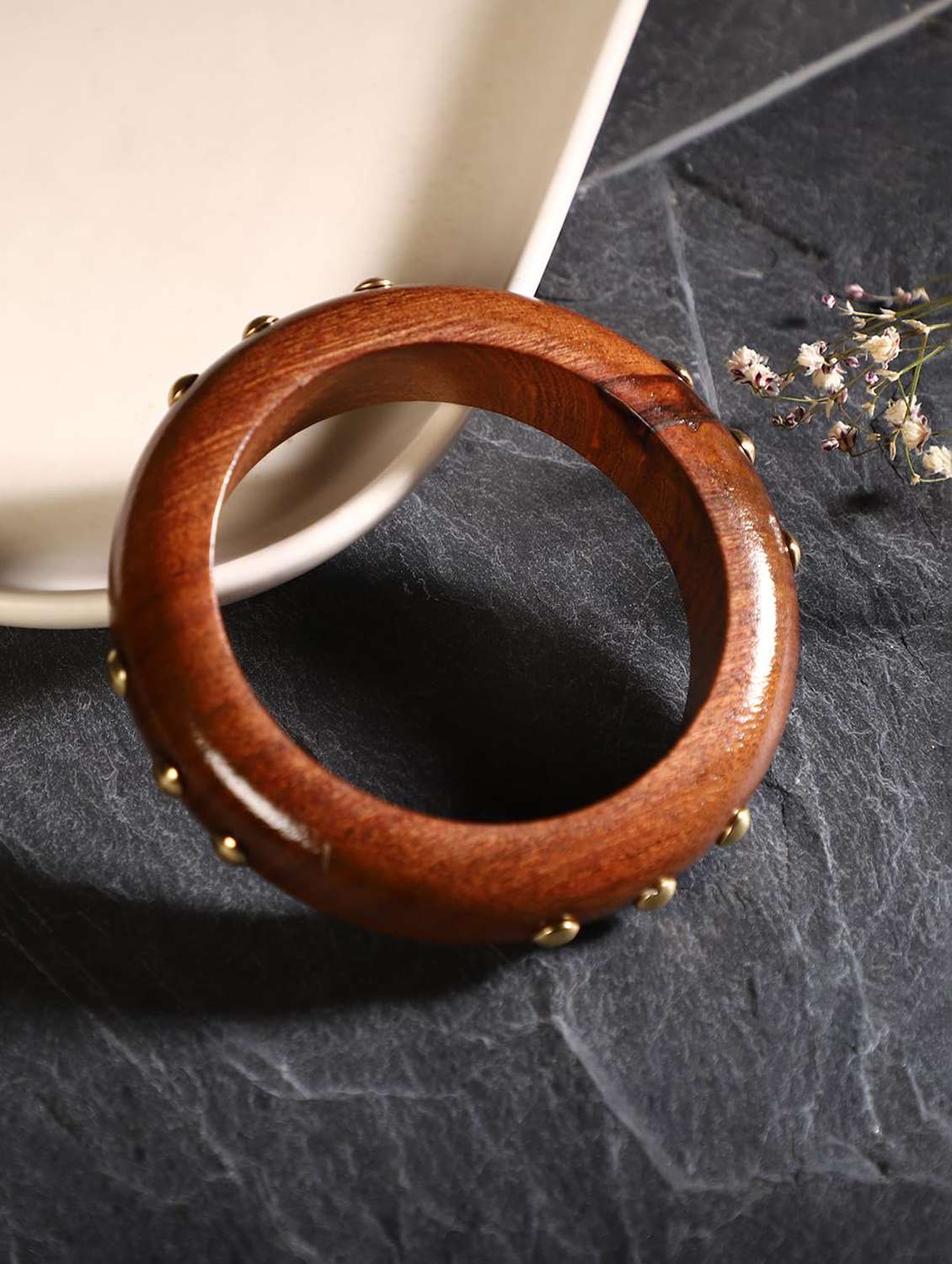 Handcrafted Wooden Bangle Bracelet For Women - 22498107 -  Standard Image - 1