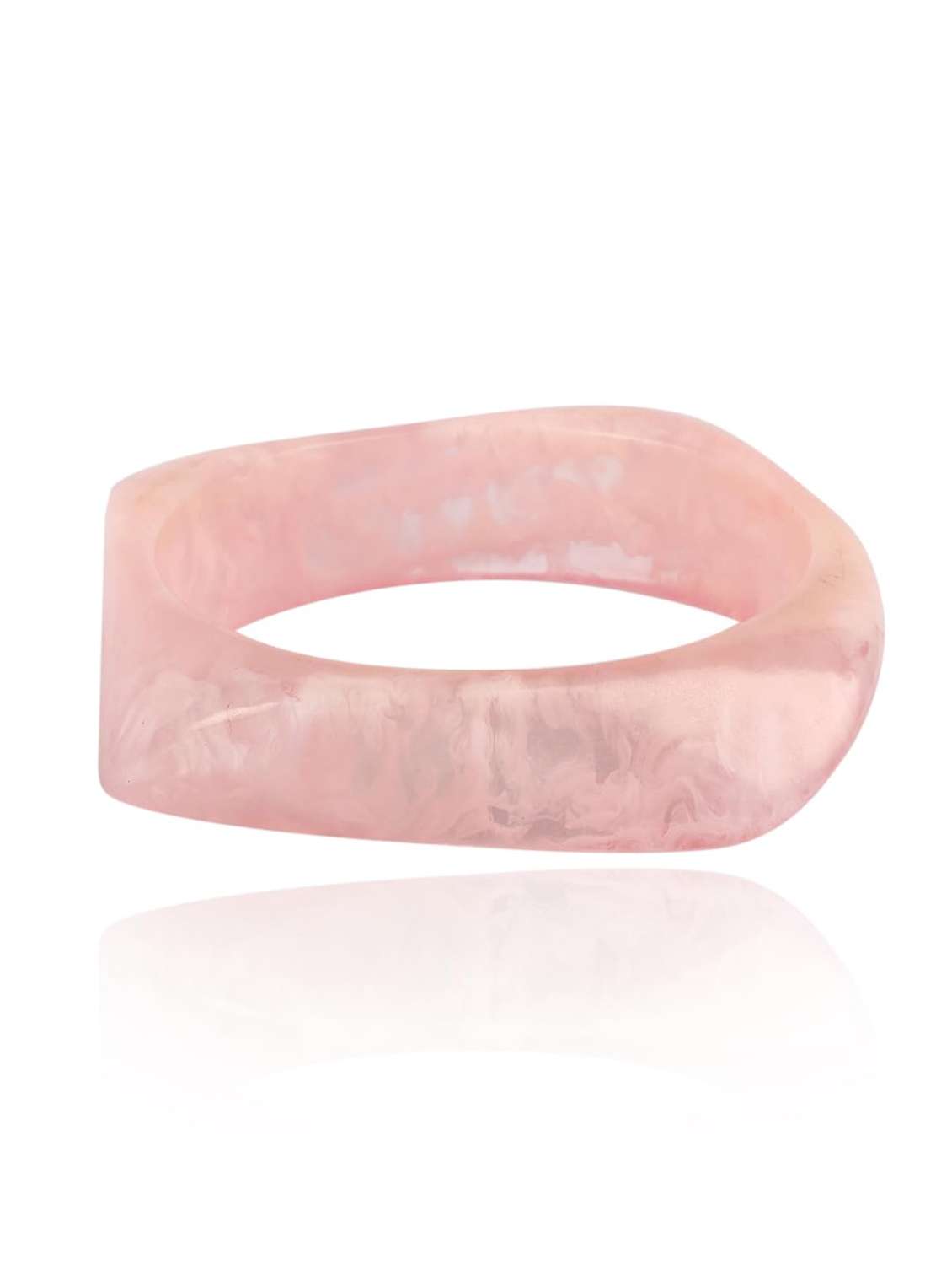 pink marble resin bangle for women - 22498108 -  Standard Image - 1