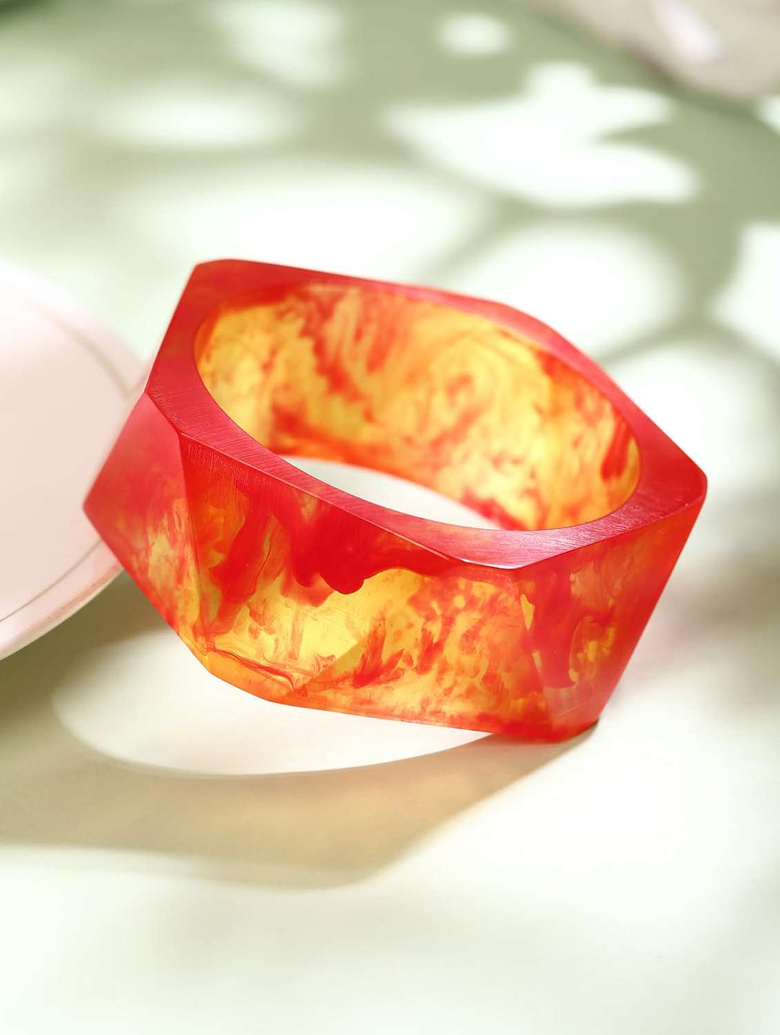 stylish resin bangle bracelet for women