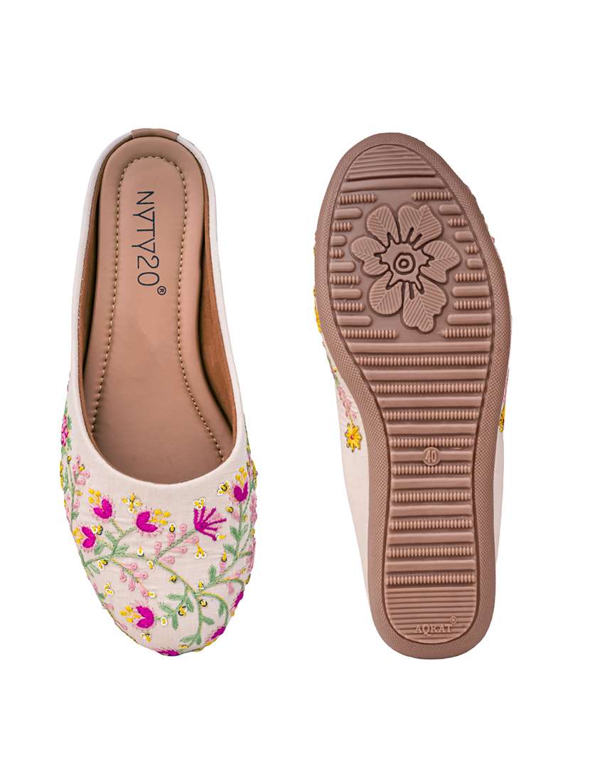women embroidered slip on mules - 22498161 -  Standard Image - 4