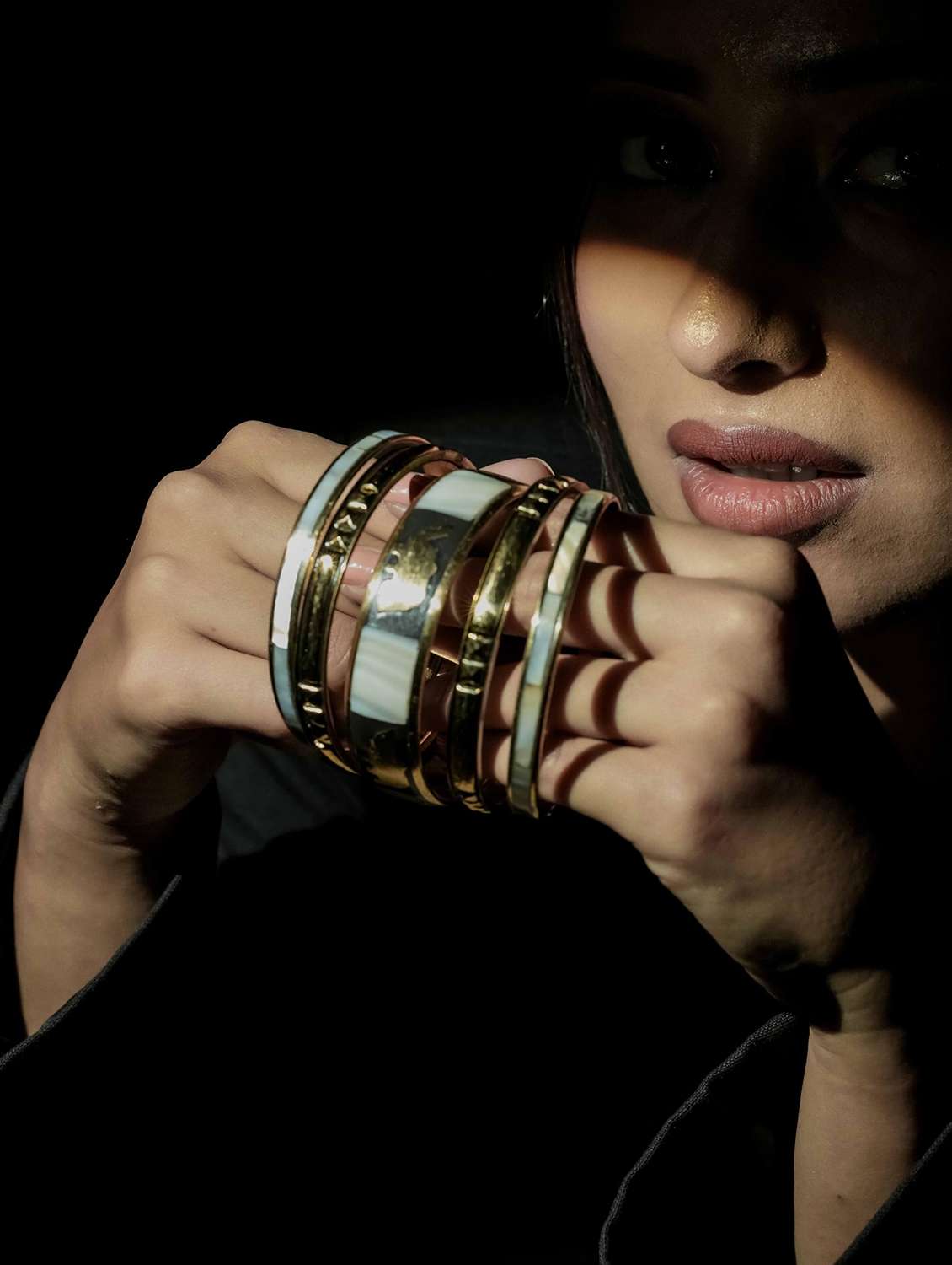 gold-toned elephant design bangle set for women - 22498174 -  Standard Image - 1