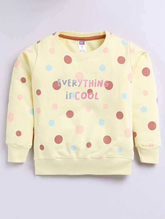 girls polka dots round neck full length set - 22498241 -  Standard Image - 1