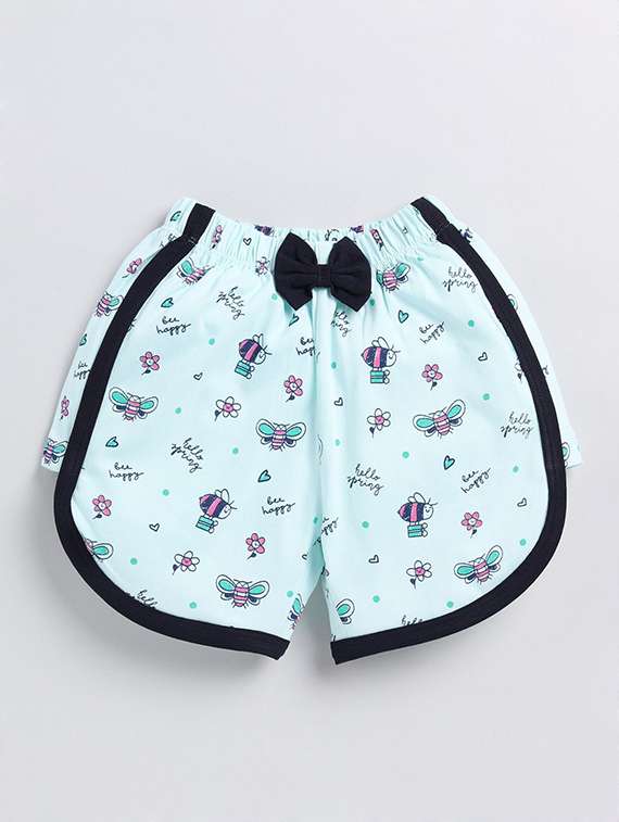 girls pack of 2 printed shorts - 22498313 -  Standard Image - 1