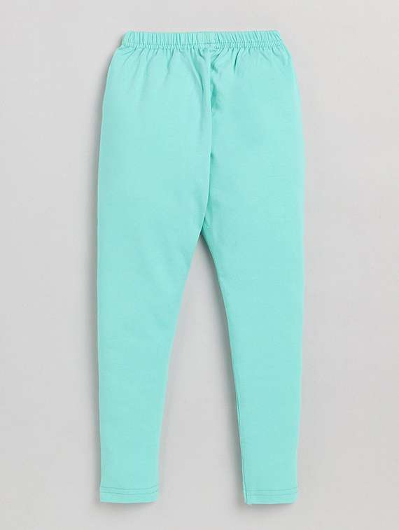 girls solid mid rise leggings - 22498317 -  Standard Image - 1
