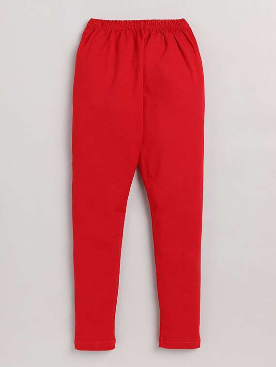 girls pack of 2 solid mid rise leggings - 22498324 -  Standard Image - 1