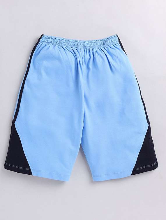 boys colourblock mid rise regular shorts - 22498428 -  Standard Image - 1