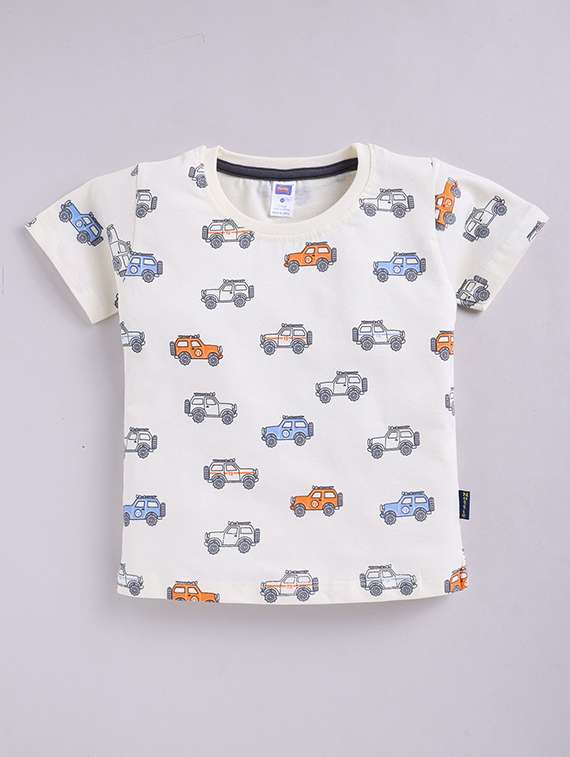 boys pack of 2 printed round neck t-shirt - 22498468 -  Standard Image - 1