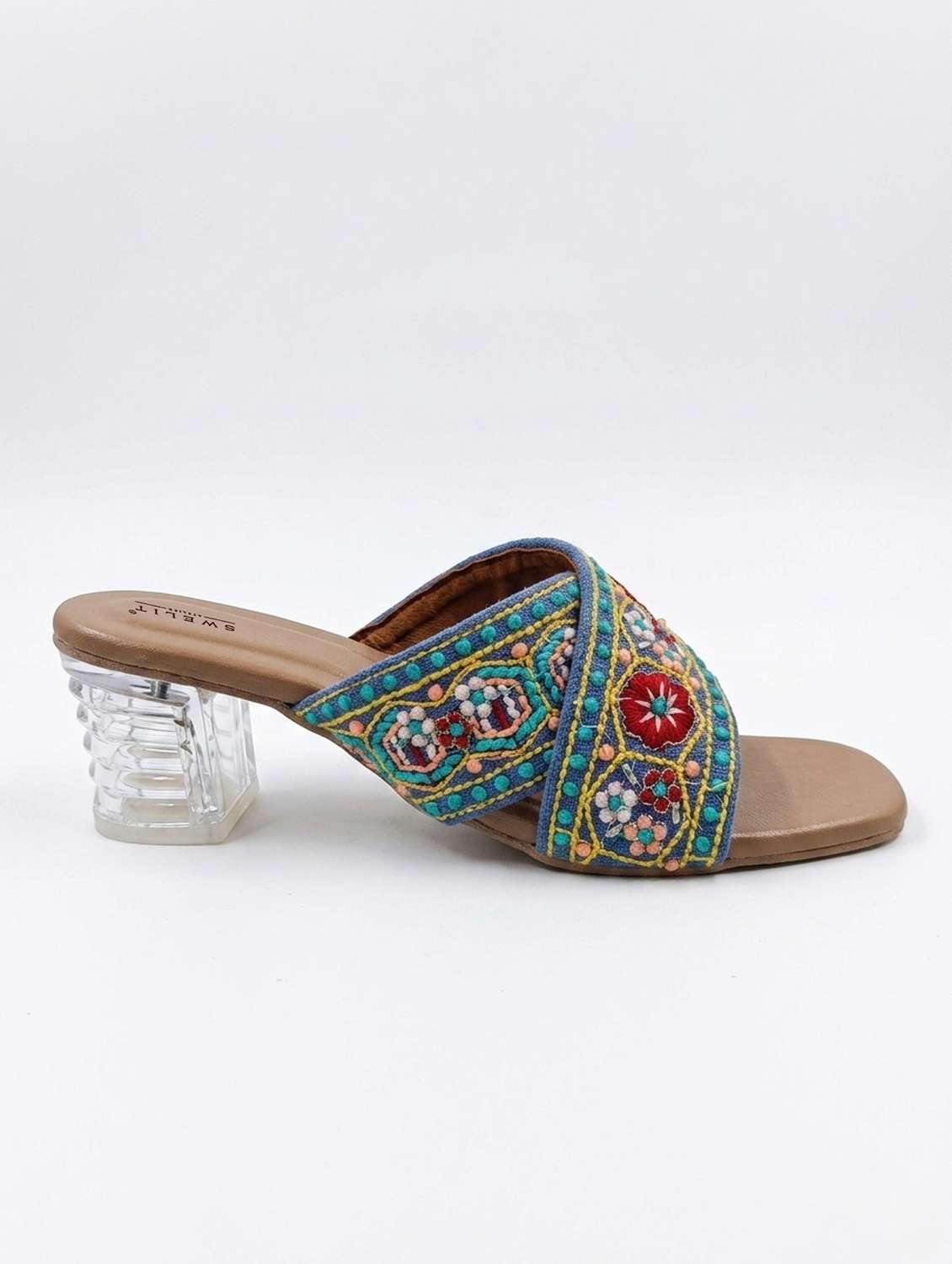 Women Embroidered Slip On Sandals - 22498490 -  Standard Image - 1