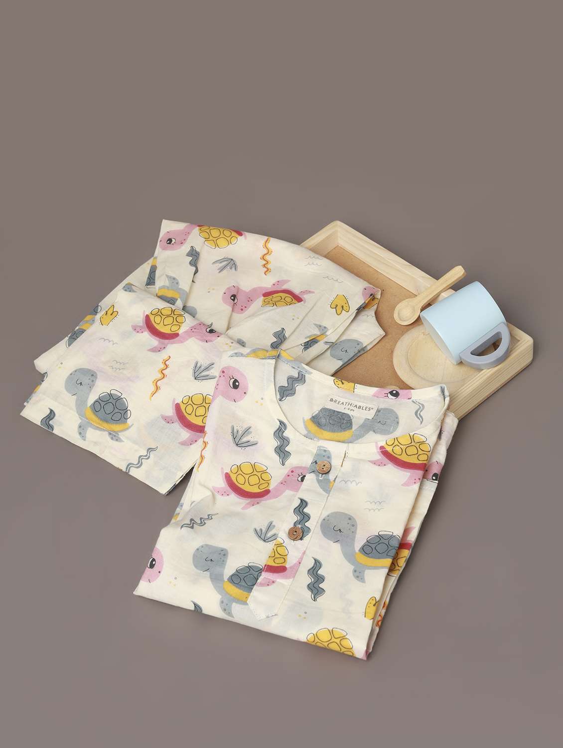 girls printed long sleeve nightwear set - 22498505 -  Standard Image - 4