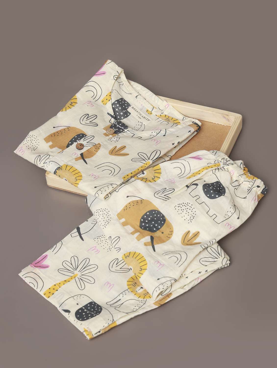 girls printed long sleeve nightwear set - 22498506 -  Standard Image - 4