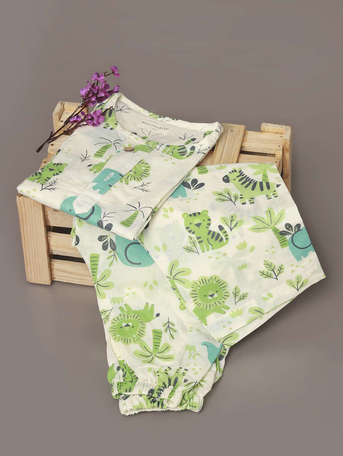 girls printed long sleeve nightwear set - 22498507 -  Standard Image - 4