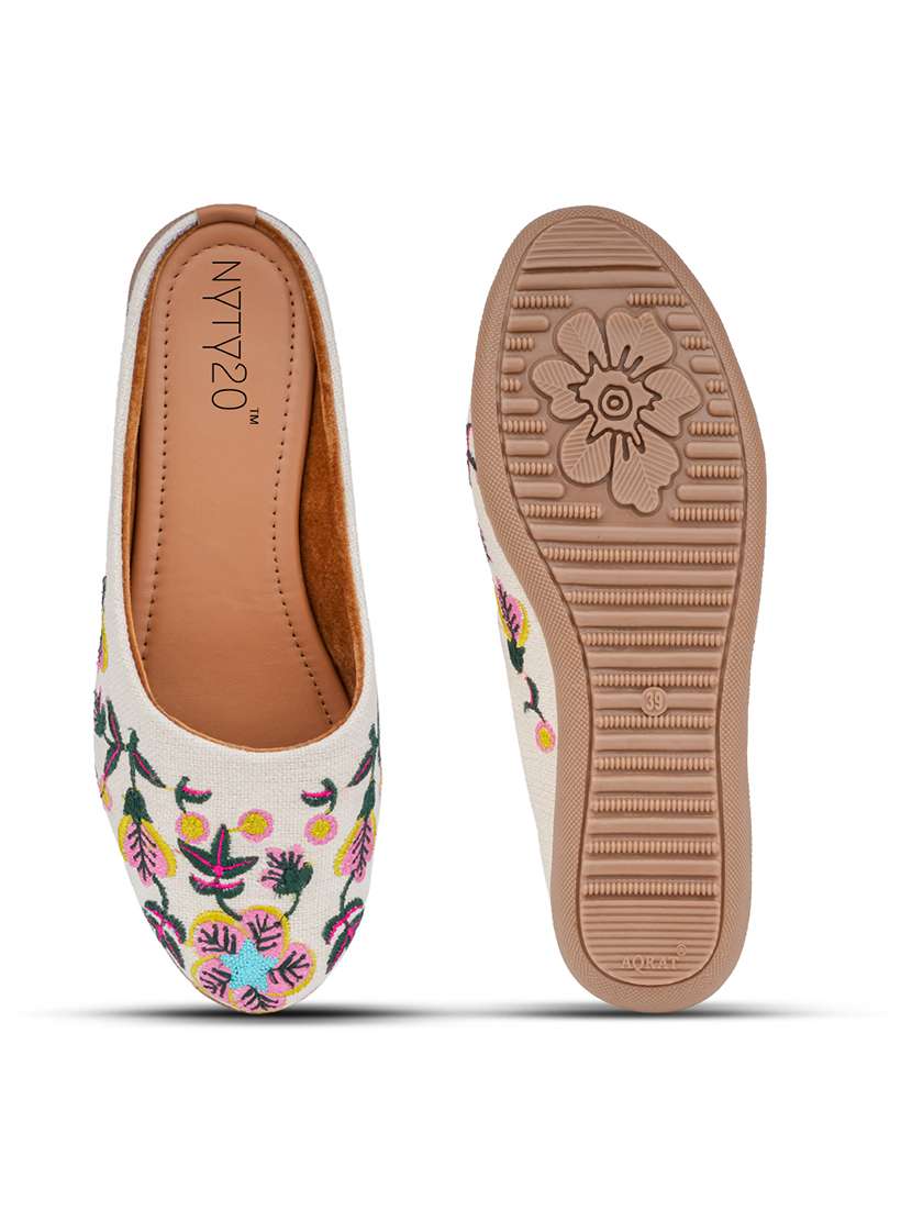 women embroidered slip on mules - 22498614 -  Standard Image - 4