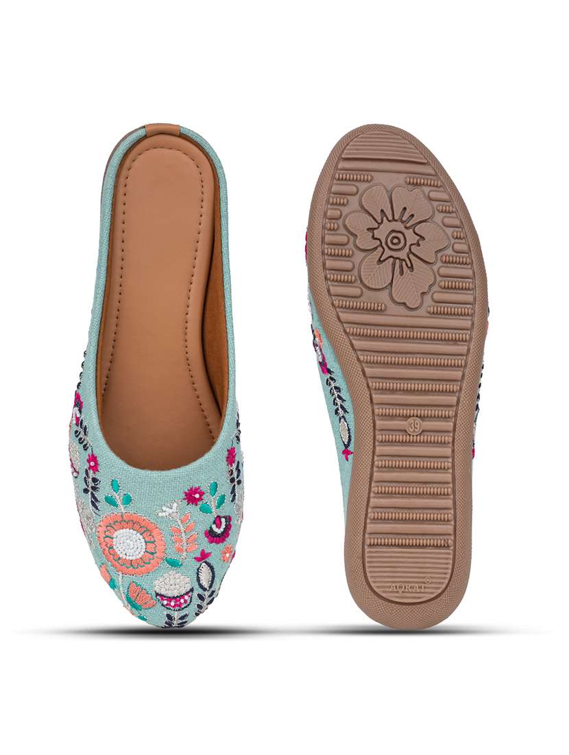 women embroidered slip on mules - 22498699 -  Standard Image - 4