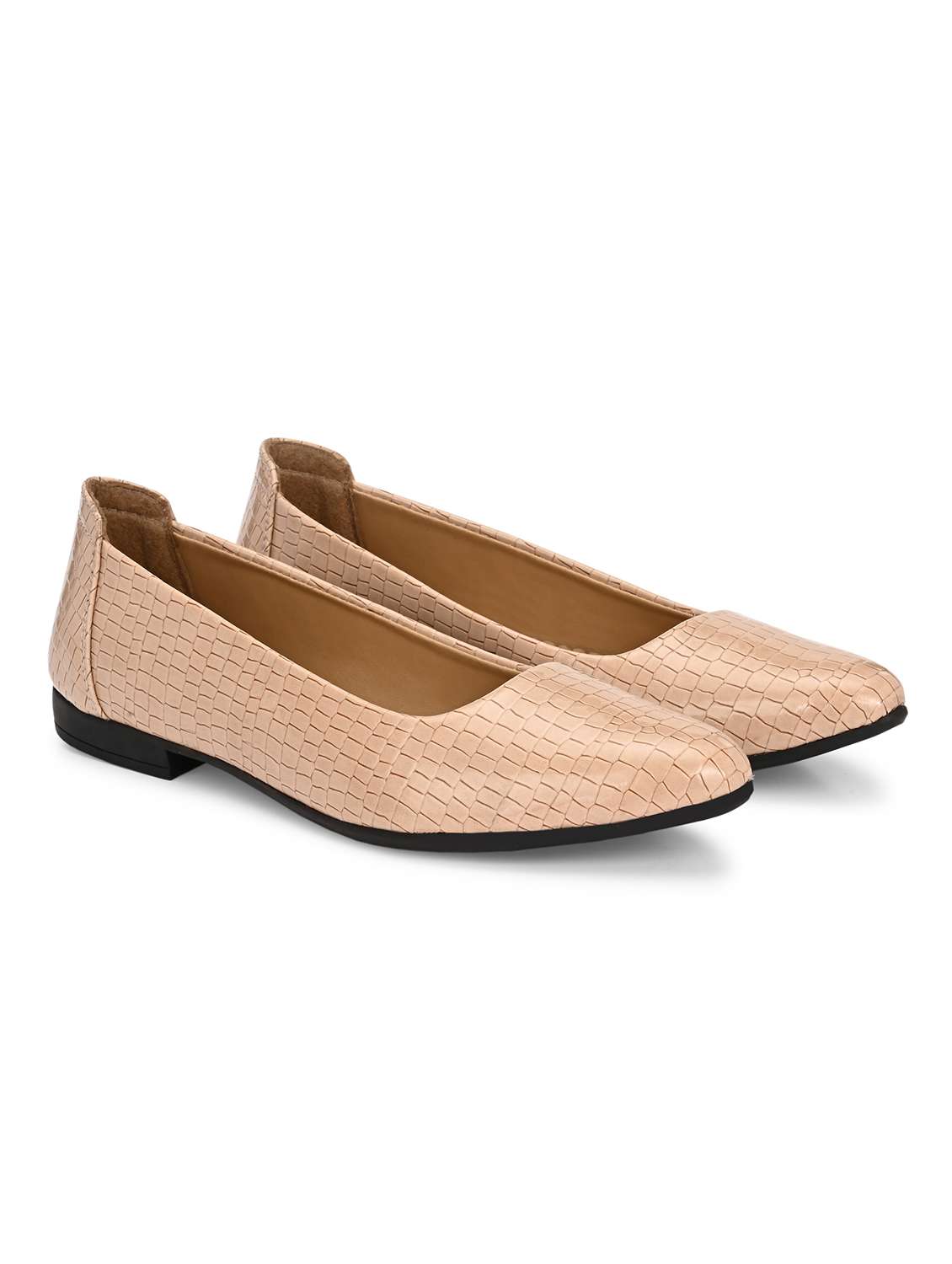 Women Beige Slip On Ballerina - 22498732 -  Standard Image - 1