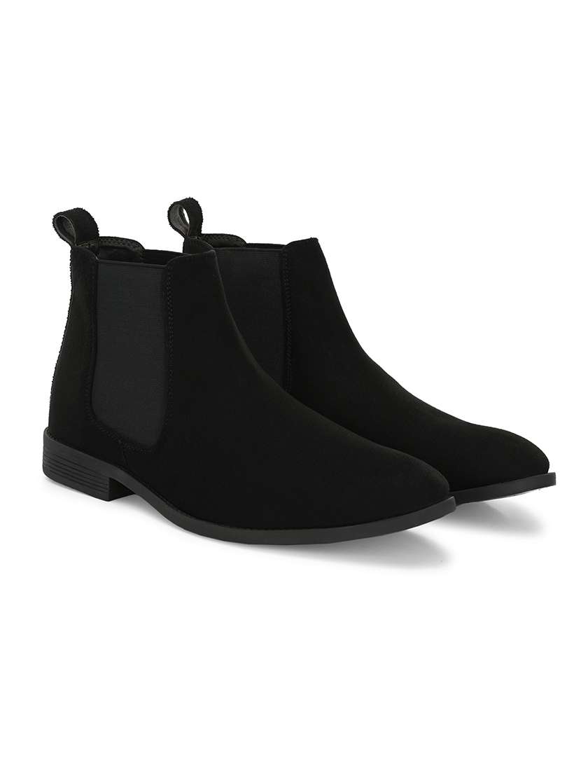 men black slip on boot - 22498894 -  Standard Image - 1