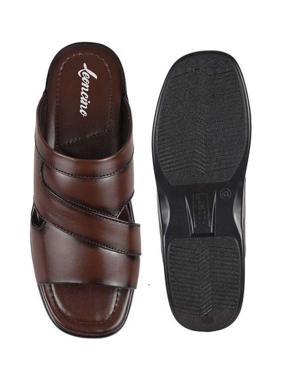 men solid slip on sandal - 22498904 -  Standard Image - 4