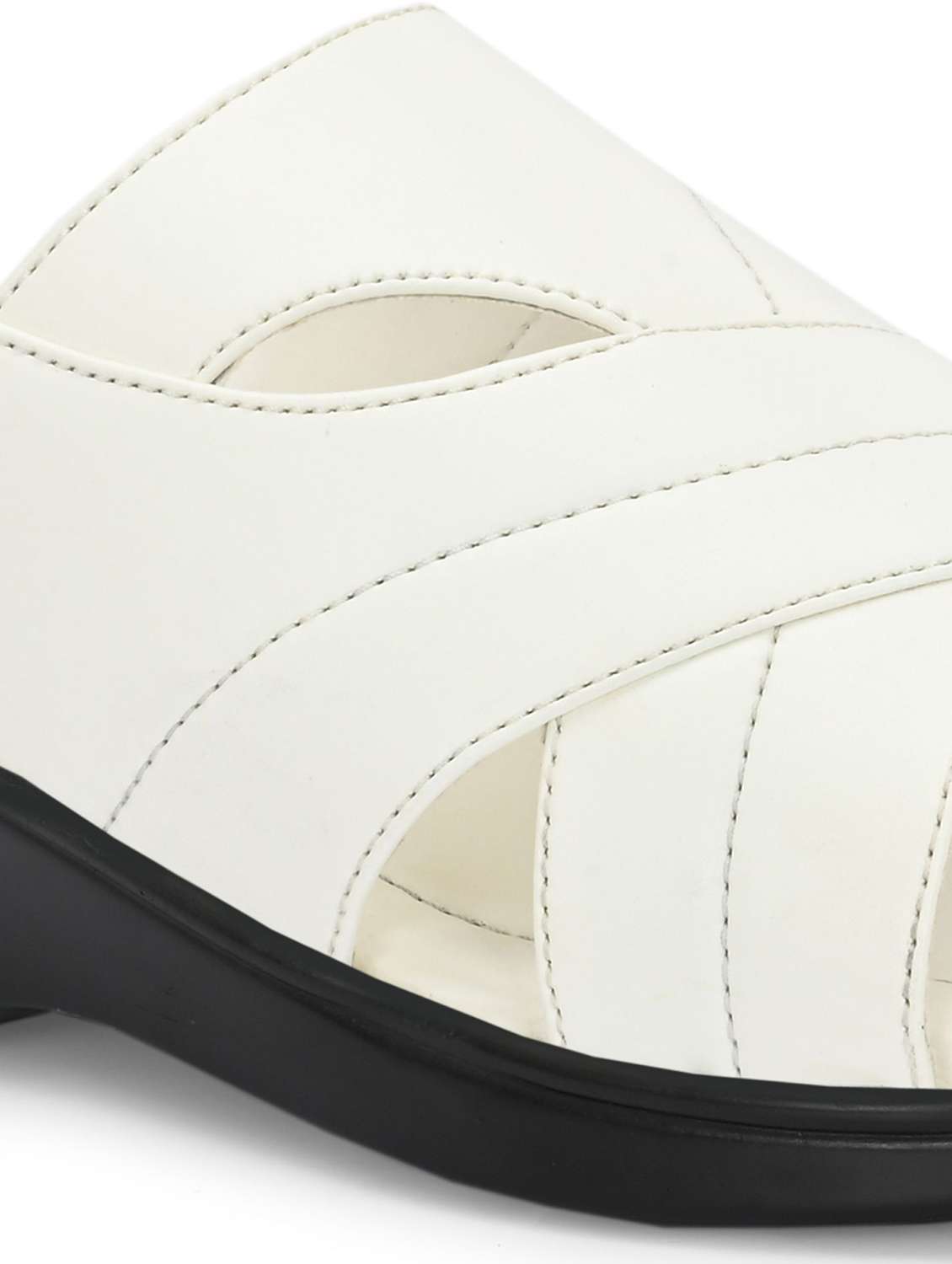 men solid slip on sandal - 22498906 -  Standard Image - 4