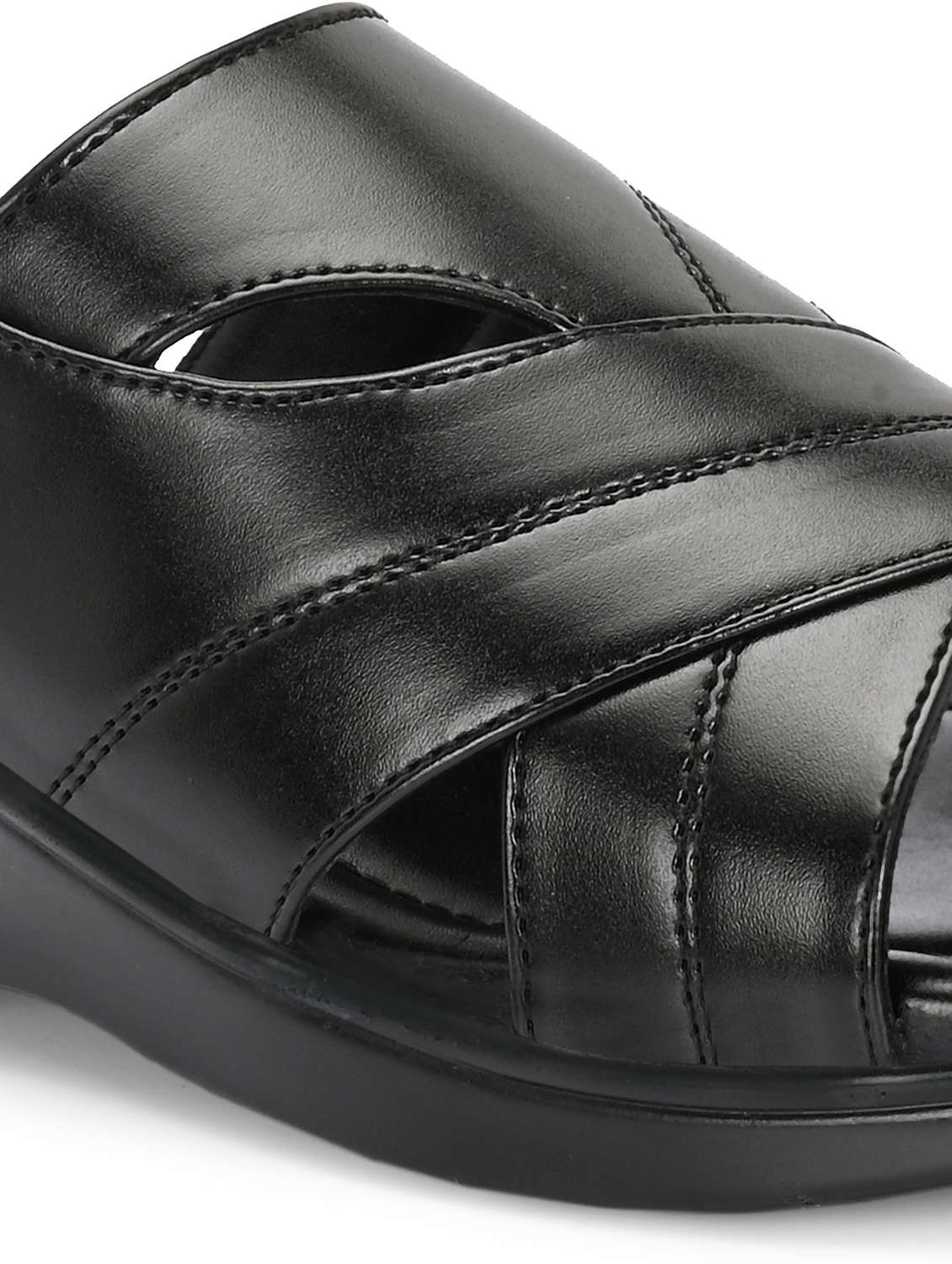 men solid slip on sandal - 22498908 -  Standard Image - 4