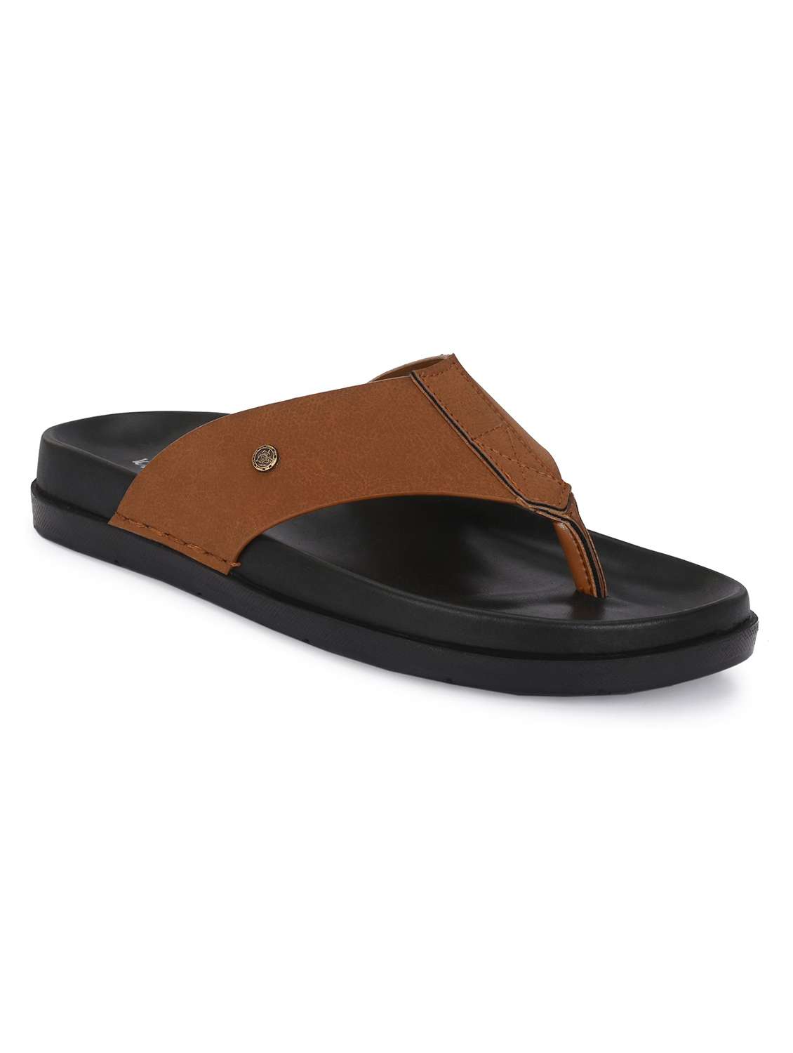 men solid toe seperator sandal - 22498915 -  Standard Image - 1