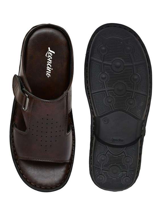 men solid slip on sandal - 22498930 -  Standard Image - 4