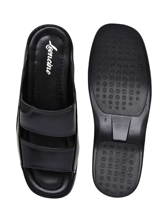 men solid slip on sandal - 22498934 -  Standard Image - 4