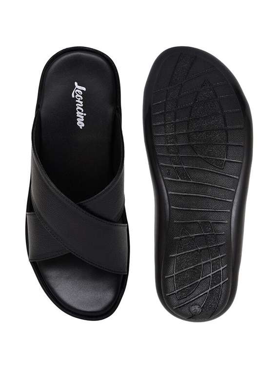 men solid slip on sandal - 22498942 -  Standard Image - 1
