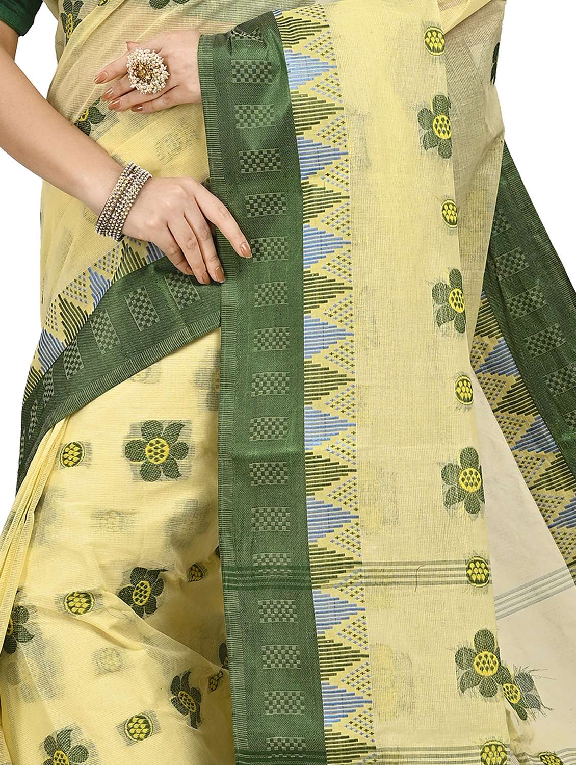 women self design handloom saree - 22499104 -  Standard Image - 1