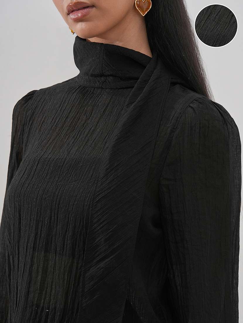 women solid long sleeves regular top - 22499145 -  Standard Image - 1