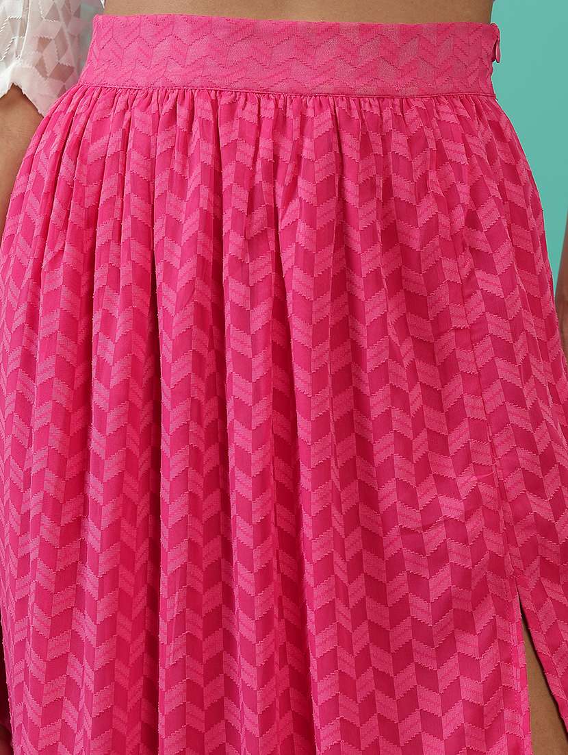 women self design high rise a-line skirt - 22499276 -  Standard Image - 1