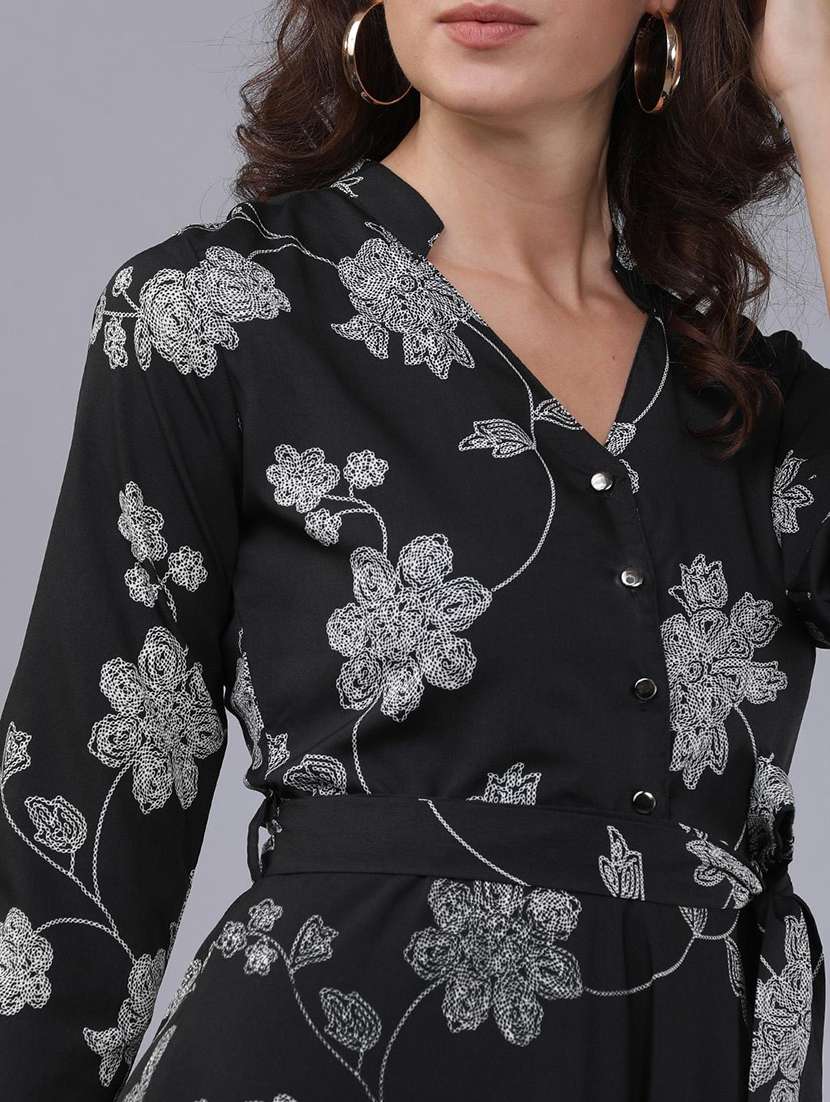 women floral printed a-line maxi dress - 22499313 -  Standard Image - 1