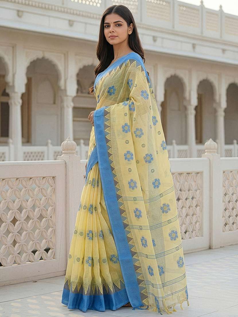 women self design handloom saree - 22499349 -  Standard Image - 1