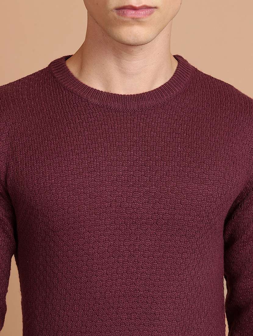 men self design long sleeve pullover sweater - 22499359 -  Standard Image - 1