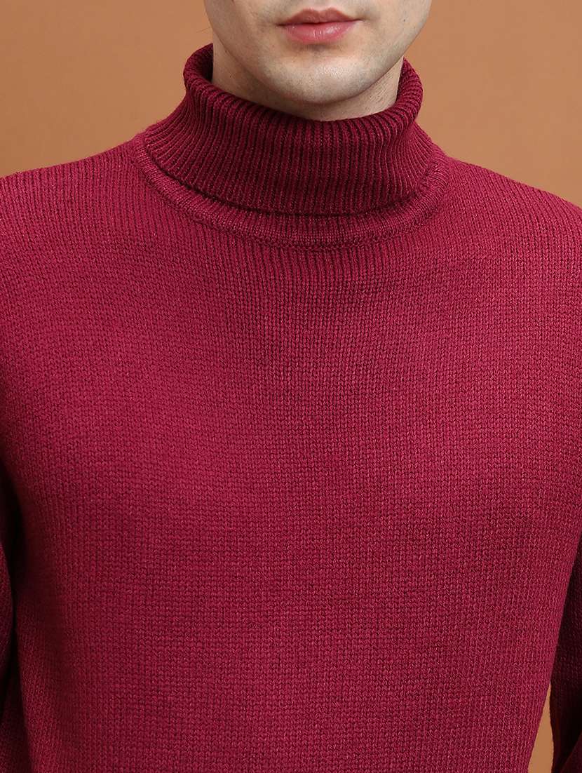 men solid long sleeve pullover sweater - 22499361 -  Standard Image - 1