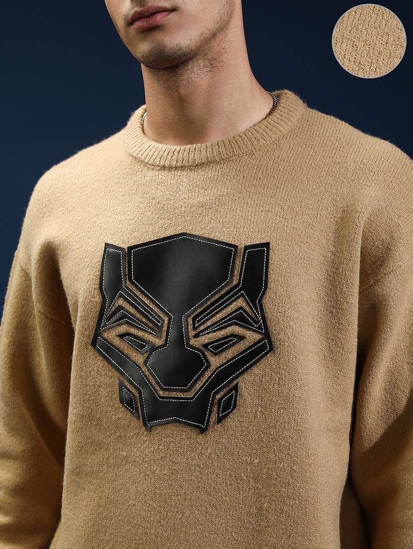 men solid with work long sleeve pullover sweater - 22499388 -  Standard Image - 1