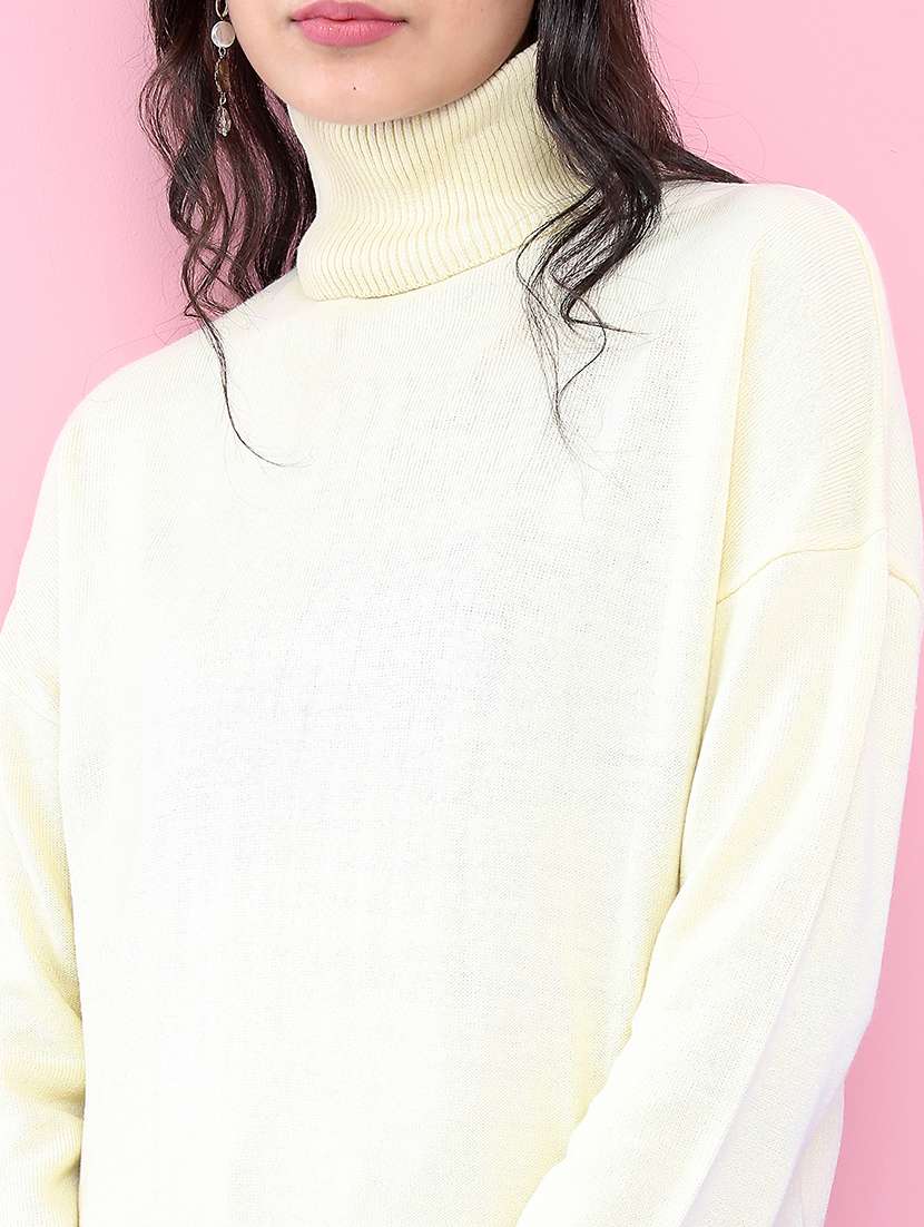 Women Solid Long Sleeve Pullover Sweater - 22499390 -  Standard Image - 1
