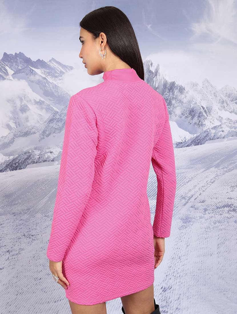women self design long sleeve bodycon dress - 22499394 -  Standard Image - 4
