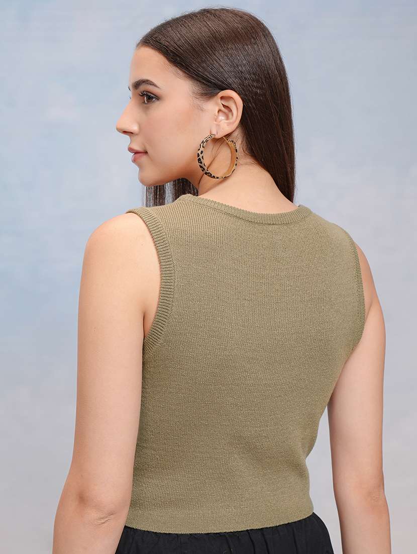 women solid sleeveless tank top - 22499399 -  Standard Image - 4