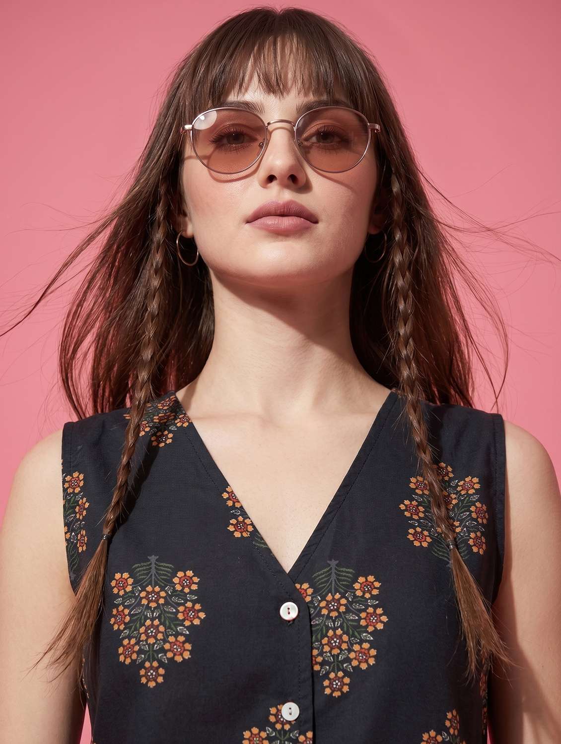 women floral printed sleeveless vest top - 22499417 -  Standard Image - 6