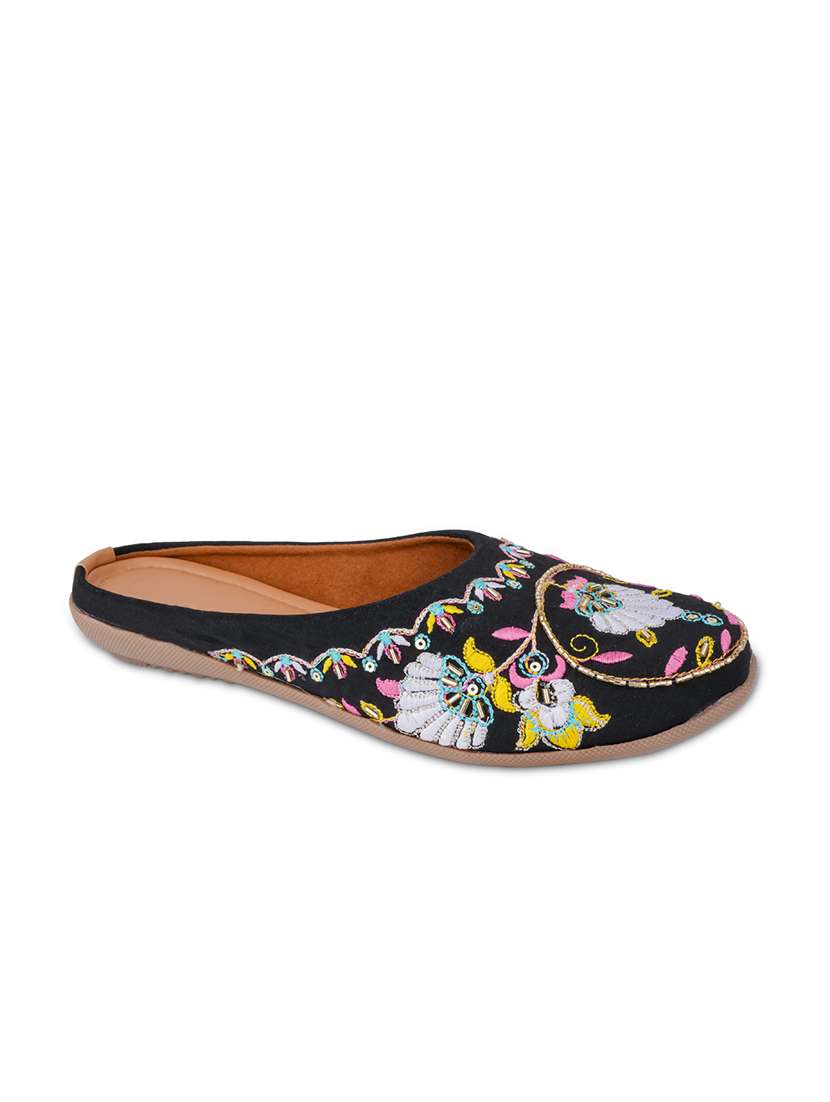 women embroidered slip on mules - 22499461 -  Standard Image - 1