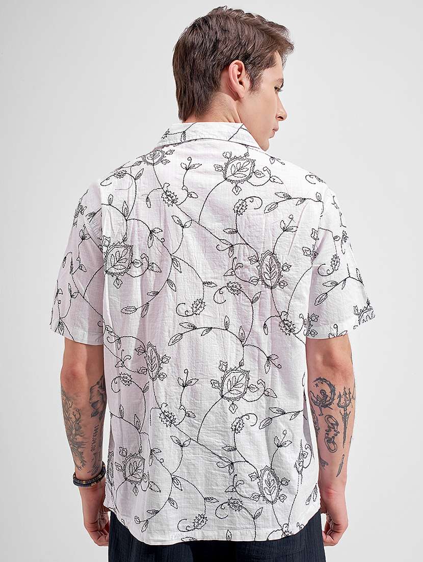 men solid with work short sleeve regular fit casual shirt - 22499591 -  Standard Image - 4