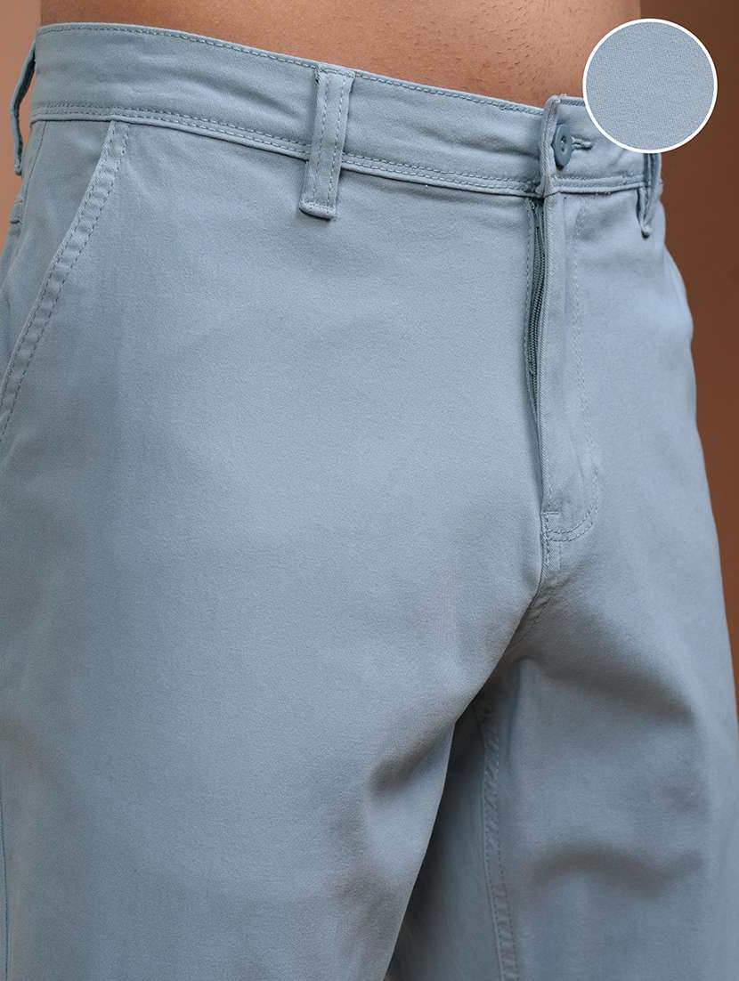 men solid mid rise regular fit shorts - 22499600 -  Standard Image - 1