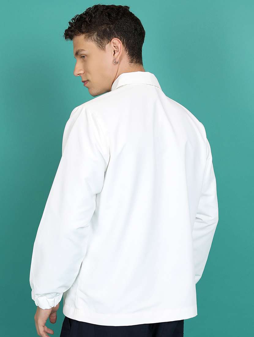 men solid long sleeve regular fit jacket - 22499624 -  Standard Image - 4