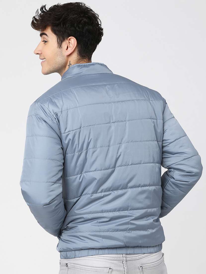 men solid long sleeve regular fit puffer jacket - 22499628 -  Standard Image - 4
