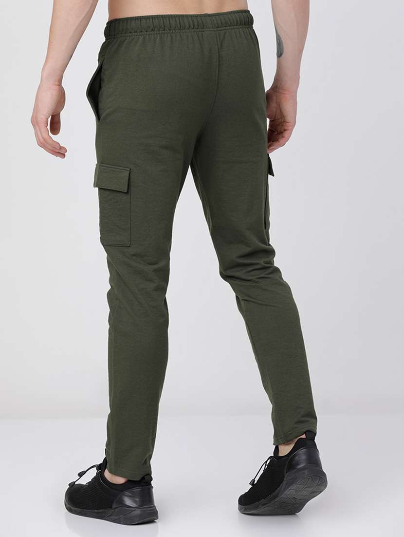 men solid mid rise regular fit cargo  - 22499632 -  Standard Image - 4