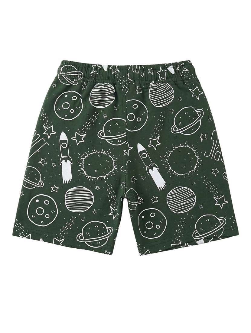 boys printed mid rise regular shorts - 22499664 -  Standard Image - 1