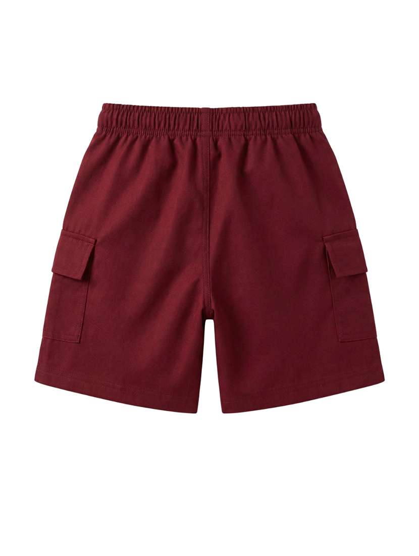 boys solid mid rise regular shorts - 22499667 -  Standard Image - 1