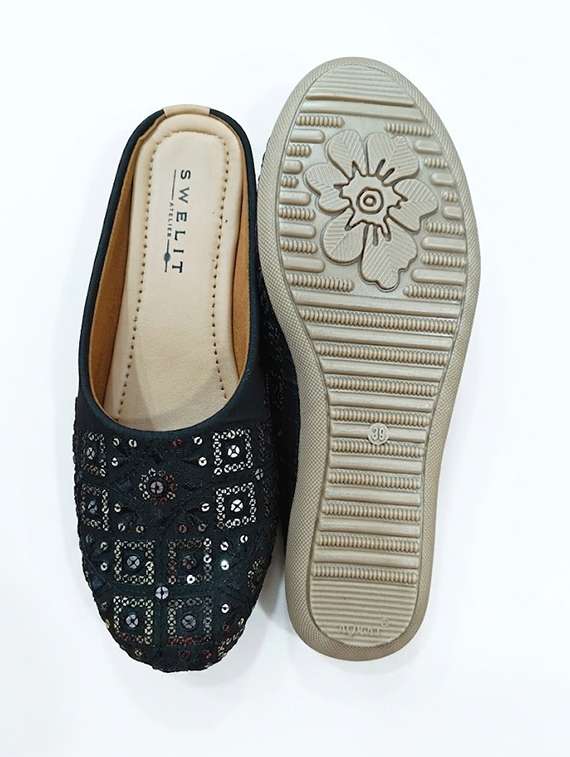 women embroidered slip on mules - 22499671 -  Standard Image - 4