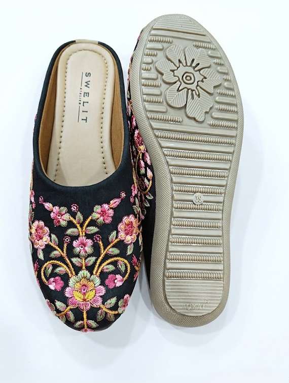 women embroidered slip on mules - 22499680 -  Standard Image - 4
