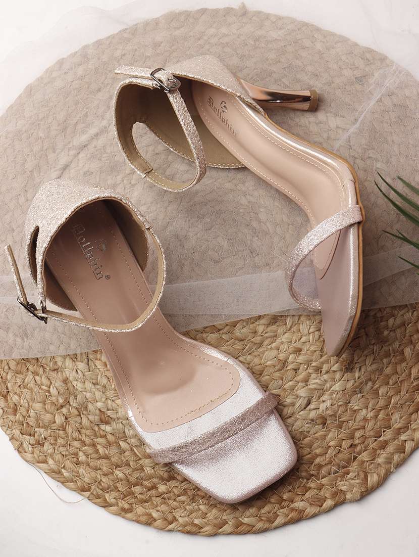 women solid ankle strap sandal